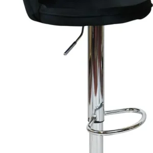 TAZ - sgabello moderno velluto Nero Milani Home