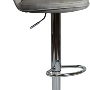 TAZ - sgabello moderno velluto Tortora Milani Home