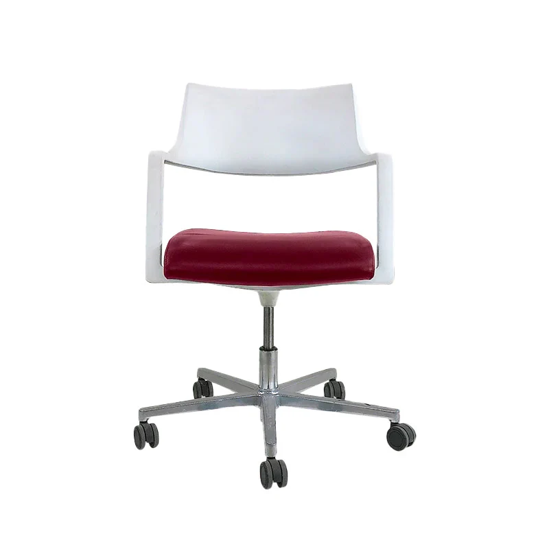Brunner: Sedia girevole Tempuro 6353/ pelle bordeaux - Ricondizionata