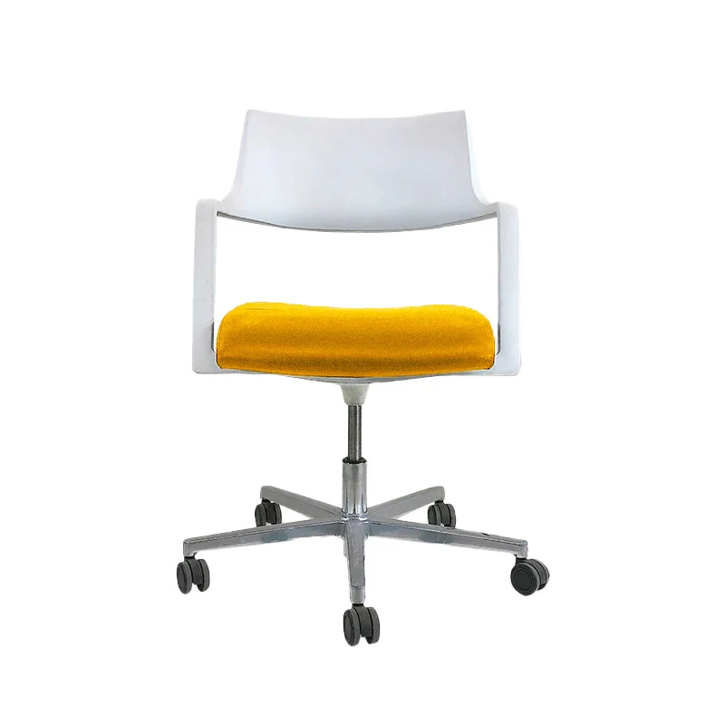 Brunner: Sedia girevole Tempuro 6353/ tessuto giallo - Ricondizionata