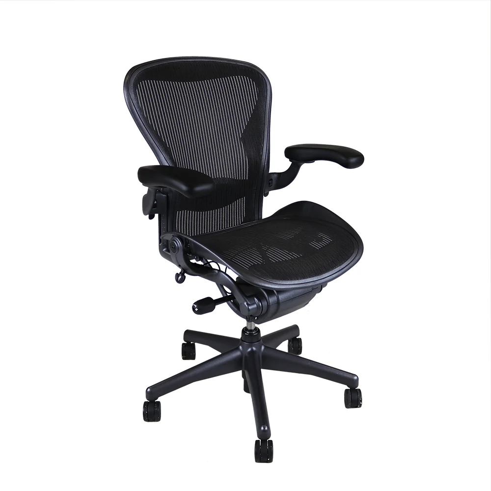 Herman Miller: Aeron Size B Carbone, solo inclinazione posteriore - Ricondizionato
