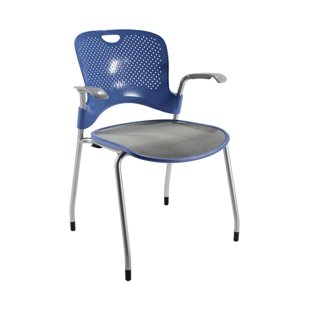 Herman Miller: Sedia Caper rete blu/grigio - Ristrutturata