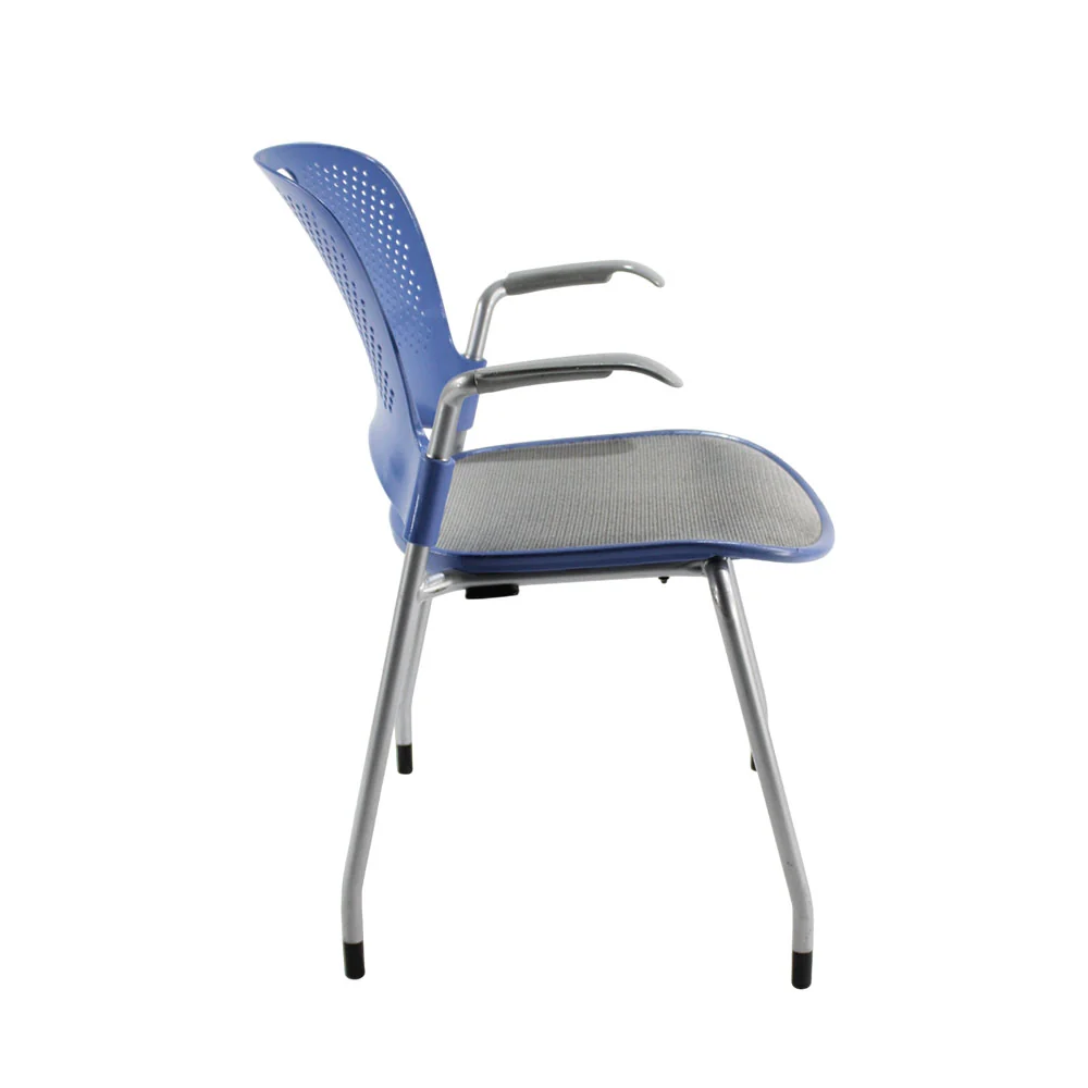 Herman Miller: Sedia Caper rete blu/grigio - Ristrutturata