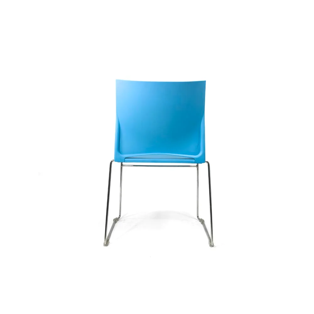 Herman Miller: Sedia impilabile Pronta blu - Ricondizionata