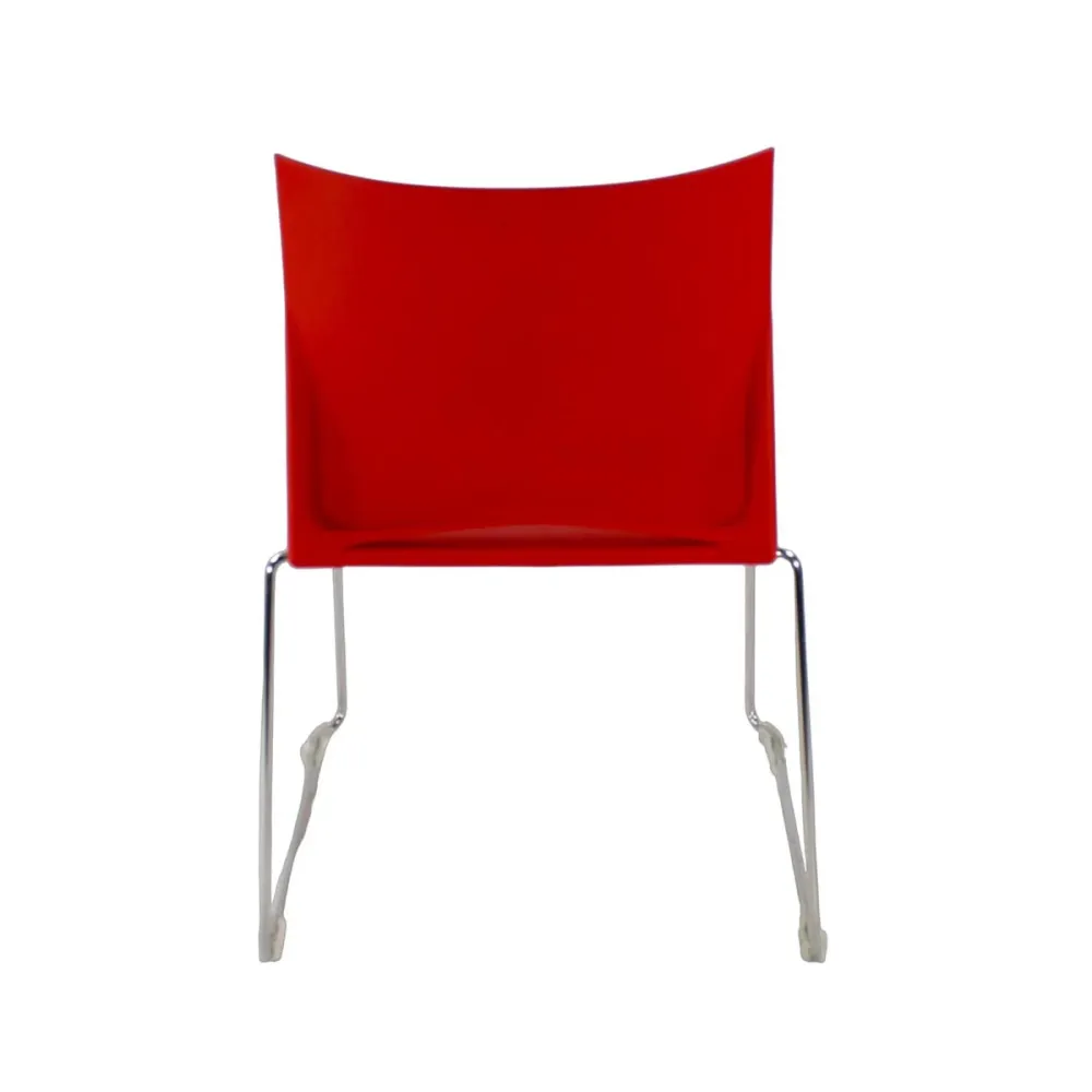 Herman Miller: Sedia impilabile Pronta rosso - Ricondizionata