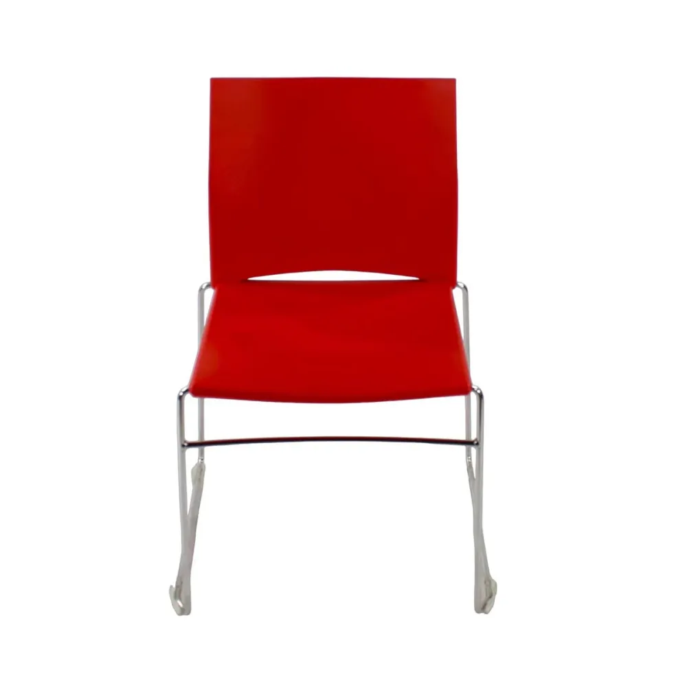 Herman Miller: Sedia impilabile Pronta rosso - Ricondizionata