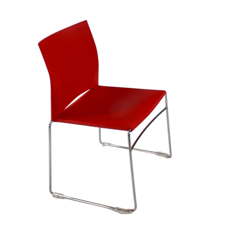 Herman Miller: Sedia impilabile Pronta rosso - Ricondizionata