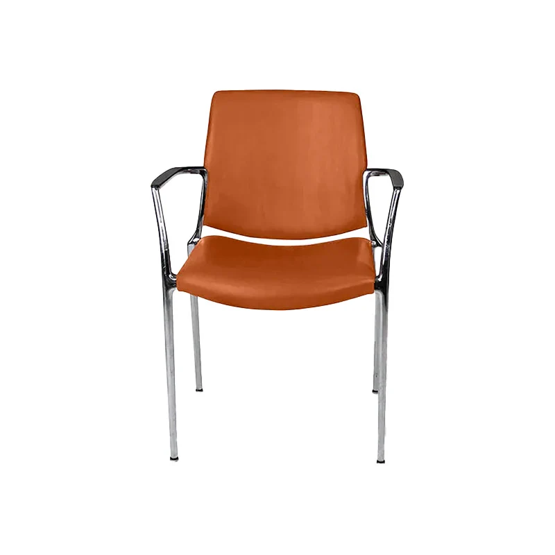 Kusch & Co: Sedia Capa 4200 pelle marrone chiaro - Ristrutturata