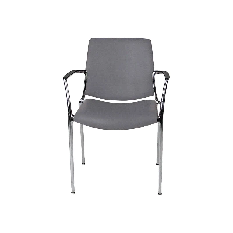 Kusch & Co: Sedia Capa 4200 tessuto grigio - Ristrutturata