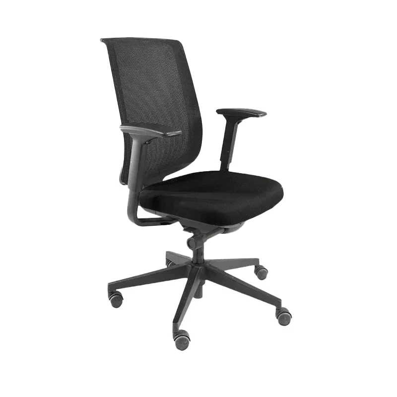 Steelcase: Sedia da ufficio Reply con schienale rete tessuto nero - Ricondizionata
