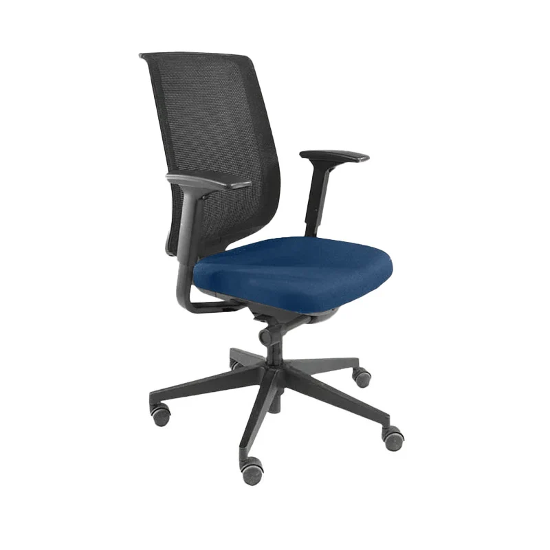 Steelcase: Sedia da ufficio Reply con schienale rete tessuto blu - Ricondizionata