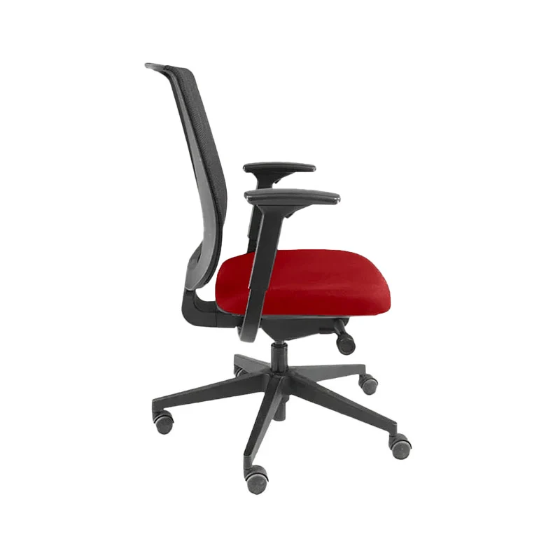 Steelcase: Sedia da ufficio Reply con schienale rete tessuto rosso - Ricondizionata