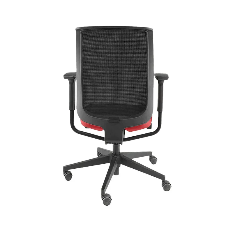 Steelcase: Sedia da ufficio Reply con schienale rete tessuto rosso - Ricondizionata