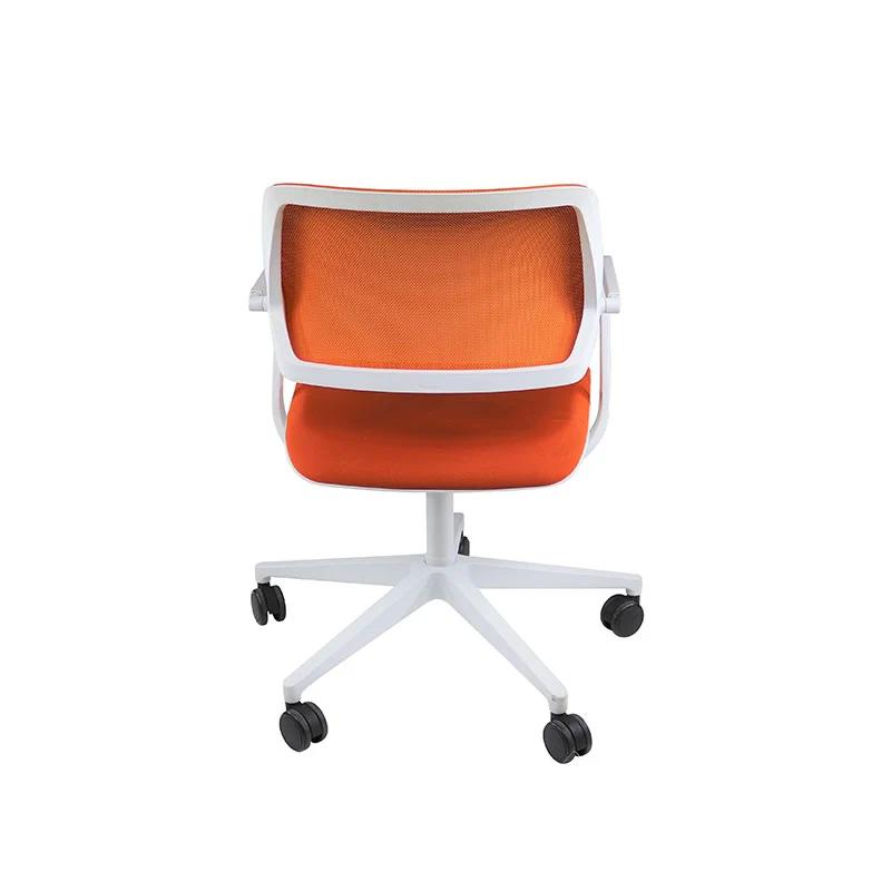Steelcase: QiVi - Sedia da riunione con schienale rete tessuto arancione - Ricondizionata
