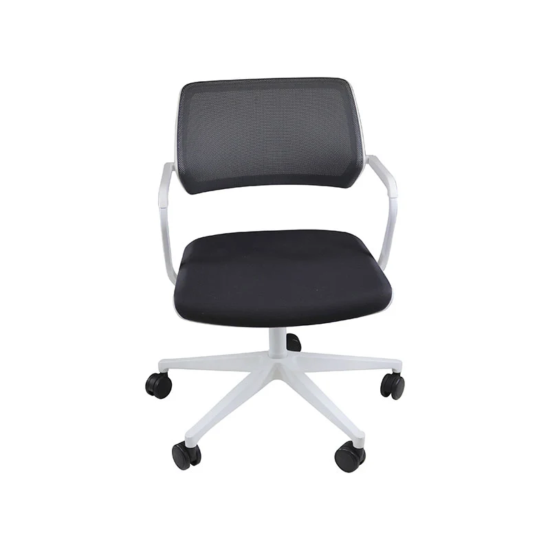 Steelcase: QiVi - Sedia da riunione con schienale rete tessuto grigio - Ricondizionata