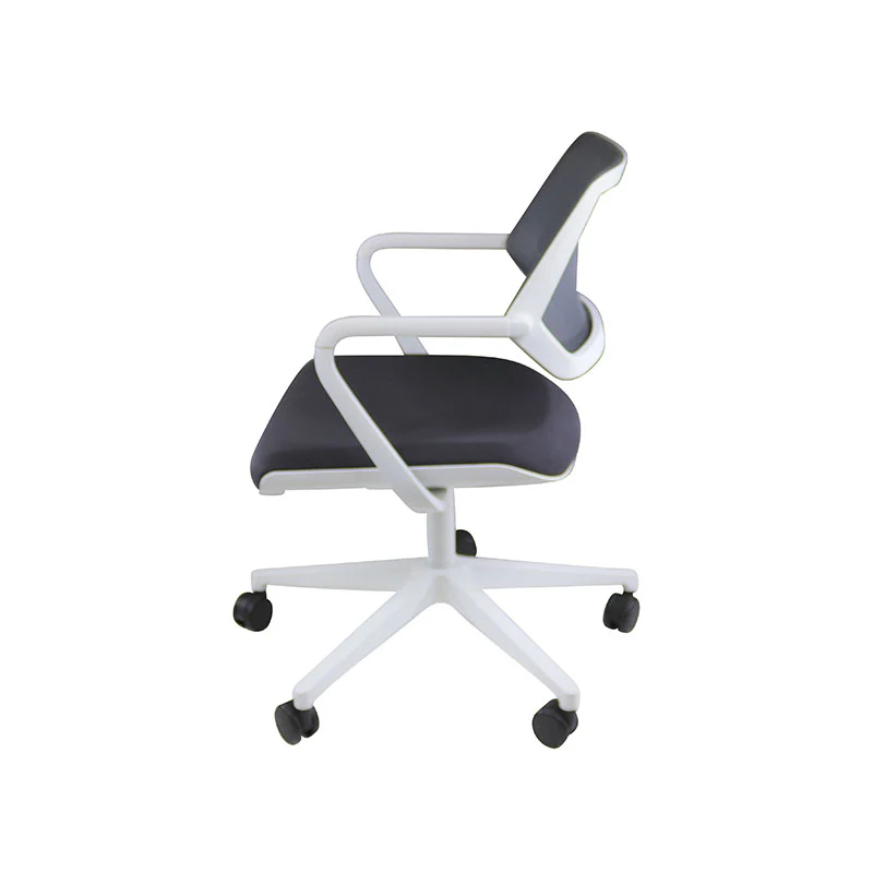 Steelcase: QiVi - Sedia da riunione con schienale rete tessuto grigio - Ricondizionata