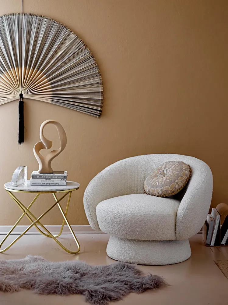 Ted Lounge Chair, Weiá, poliestere