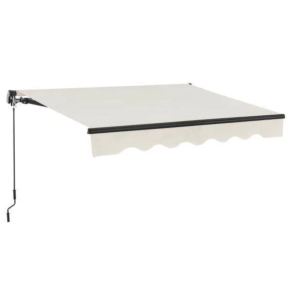 Tenda da sole braccio articolato 300 x 250 cm con manovella beige