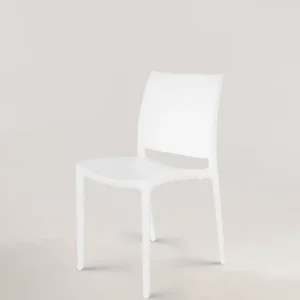 Thalia sedia di plastica avorio bianco
