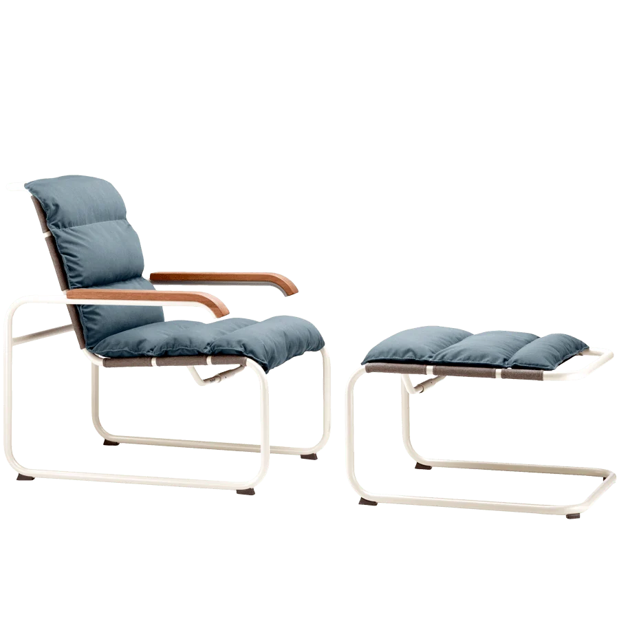 S 35N THONET POLTRONA DA ESTERNO CON IMBOTTITURE