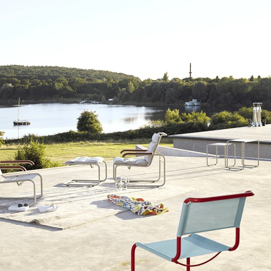 S 35N THONET POLTRONA DA ESTERNO CON IMBOTTITURE