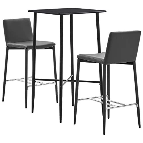Tidyard Set 3 pz da Bar, Set Tavolino Bar, Set di Mobili per Cucina, Set Bar per la Casa, Set di Mobili da Balcone,Set Tav...
