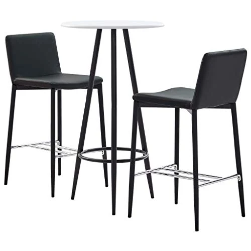 Tidyard Set 3 pz da Bar, Set Tavolino Bar, Set di Mobili per Cucina, Set Bar per la Casa, Set di Mobili da Balcone,Set Tav...