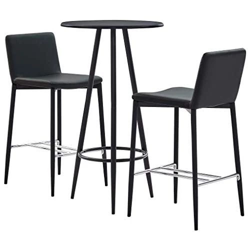 Tidyard Set 3 pz da Bar, Set Tavolino Bar, Set di Mobili per Cucina, Set Bar per la Casa, Set di Mobili da Balcone,Set Tav...