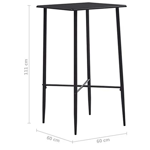 Tidyard Set 3 pz da Bar, Set Tavolino Bar, Set di Mobili da Balcone, Set di Mobili per Cucina, Set Bar per la Casa, Set Ta...