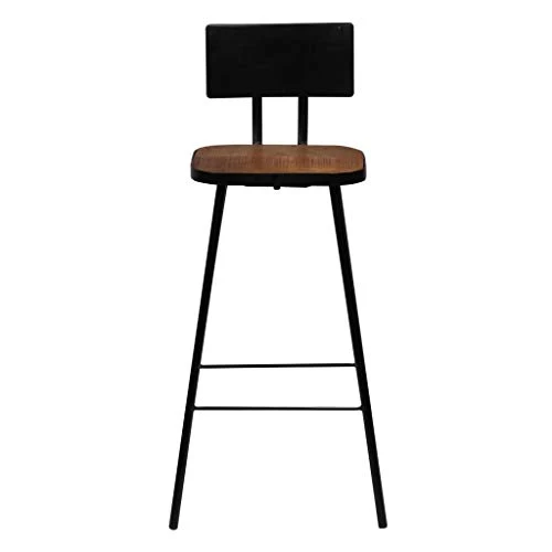 Tidyard Set 3 Pezzi: 1 Tavolo da Bar con 2 Sedie da Bar Legno Massello di Mango 8455