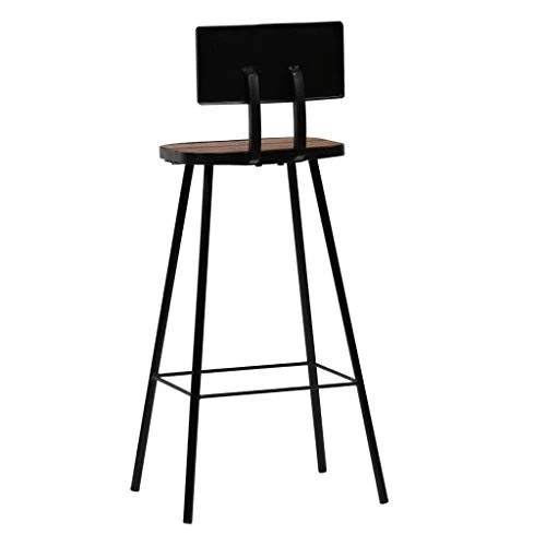 Tidyard Set 3 Pezzi: 1 Tavolo da Bar con 2 Sedie da Bar Legno Massello di Mango 8455