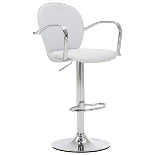 Tidyard Set di 2 Sgabello da Bar,Sgabello da Cucina, Altezza Regolabile, Girevole 360 °, con Schienale, Poggiapiedi e Brac...