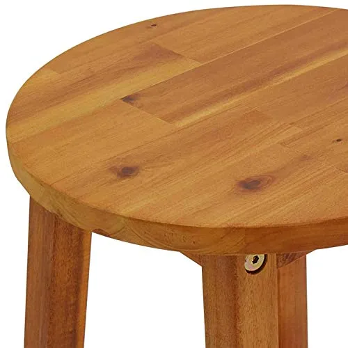Tidyard Sgabelli da Bar 4 pz Legno Massello di Acacia,Facile da Pulire