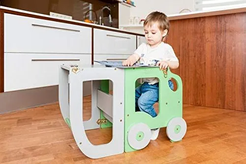 Torre d’apprendimento, scrivania e sgabello Montessori Toddler in Family