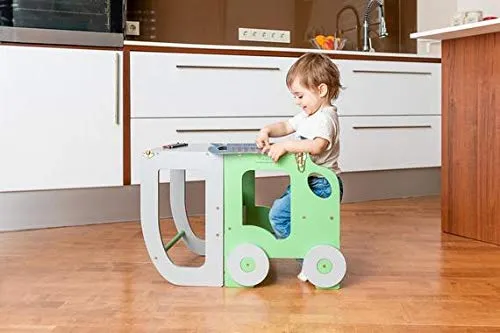 Torre d’apprendimento, scrivania e sgabello Montessori Toddler in Family