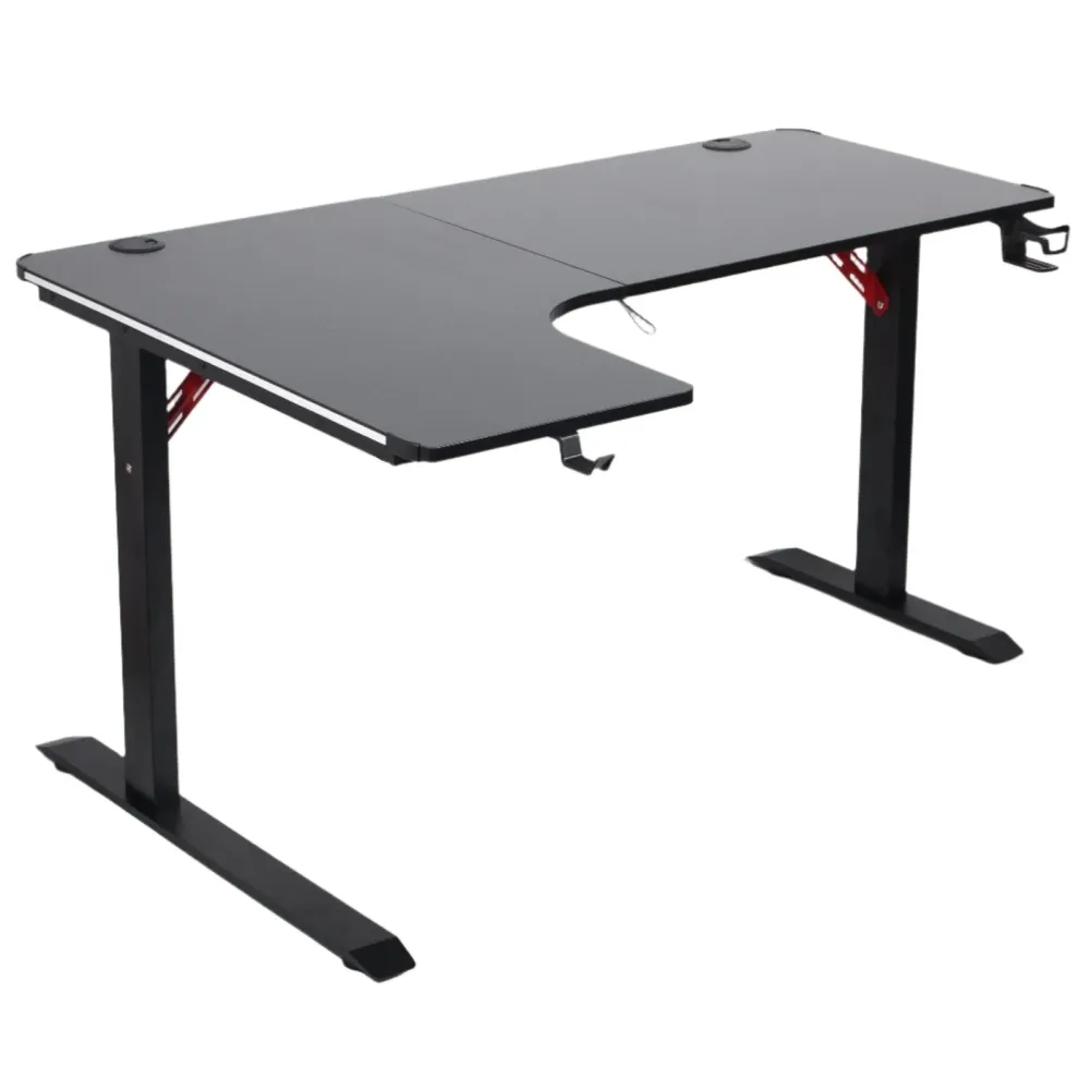 Scrivania Gaming LED L Todeco