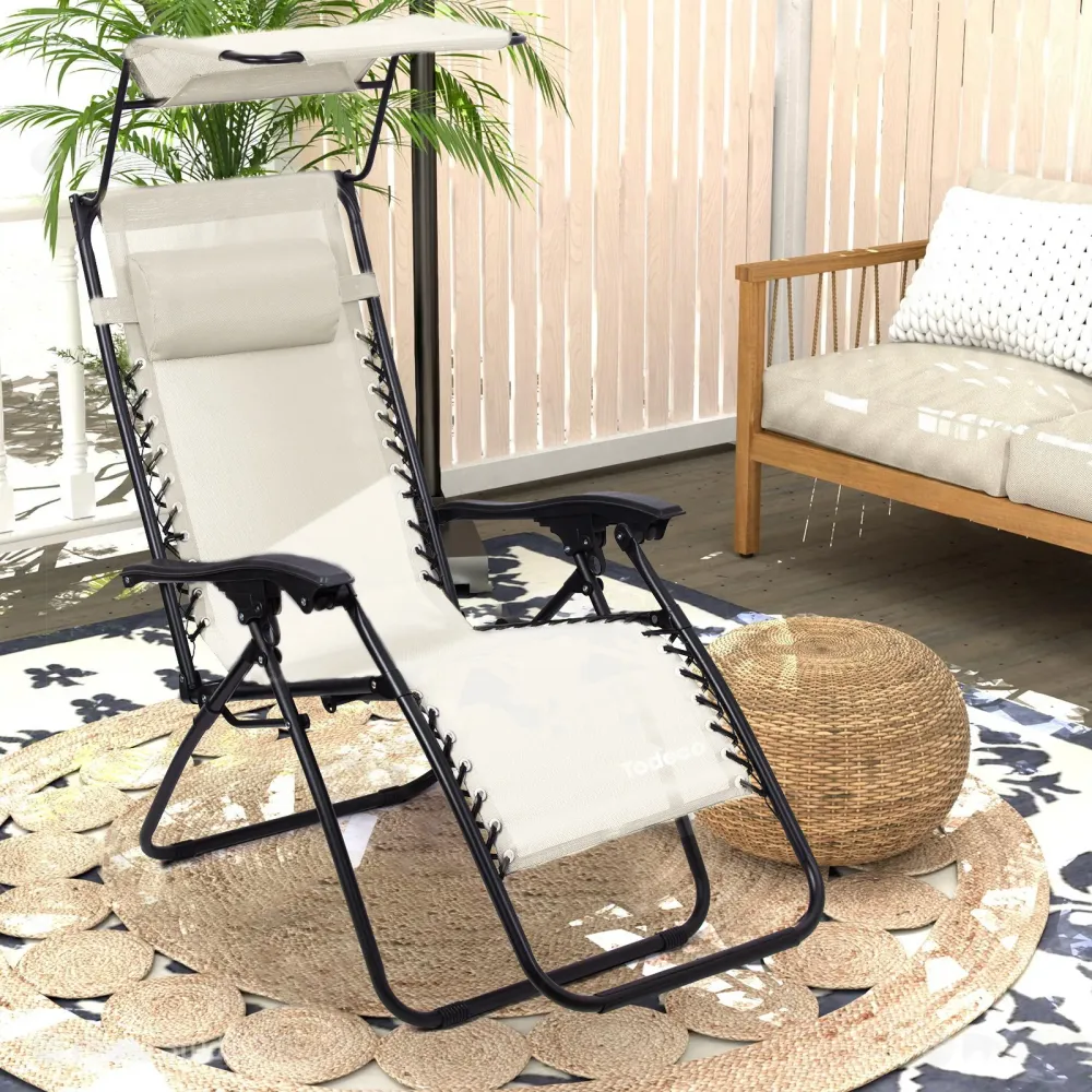 Sedia sdraio (Beige Chiaro) Todeco