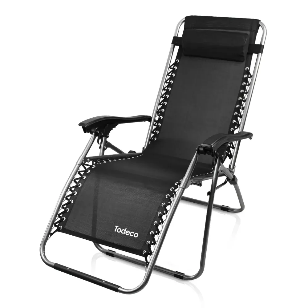 Sedia Sdraio Chaise Longue (Nera) Todeco