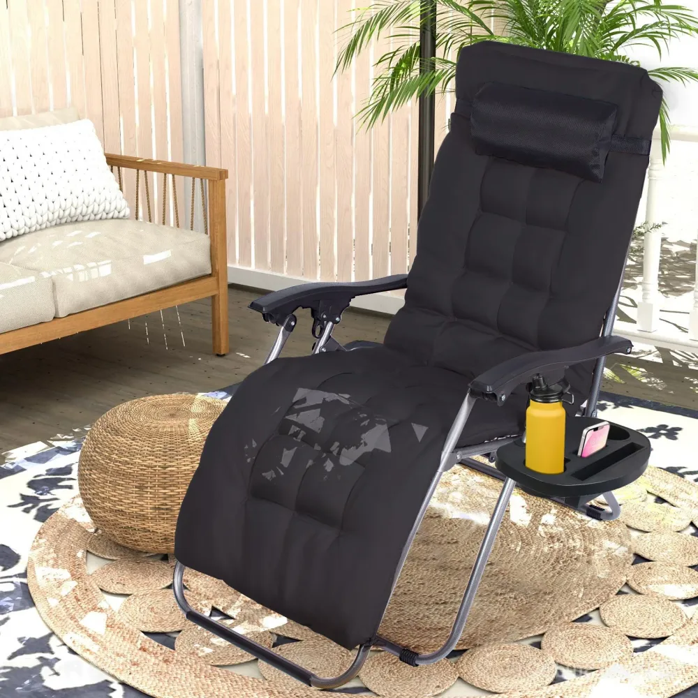 Sedia Sdraio Pieghevole con Cuscino Rimovibile Todeco