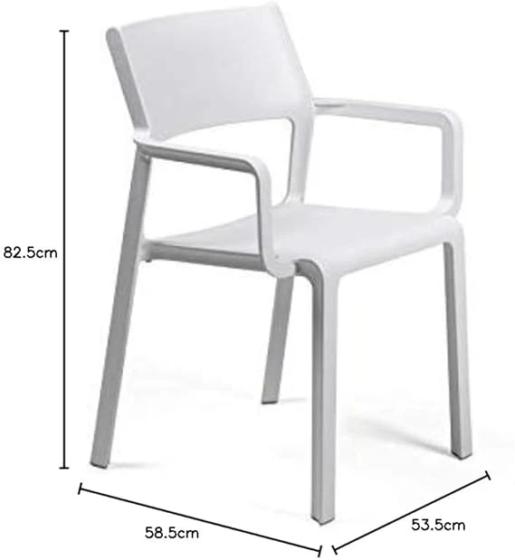 TRILL ARMCHAIR POLTRONA 58,5X53,5X82,5H GRIGIO