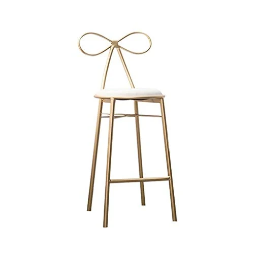 Tuqia Mobili Sgabello da Bar, Seggiolone di Arte del Ferro Sedia Forma di Dorato Decorazione Domestica Sgabello da Trucco...