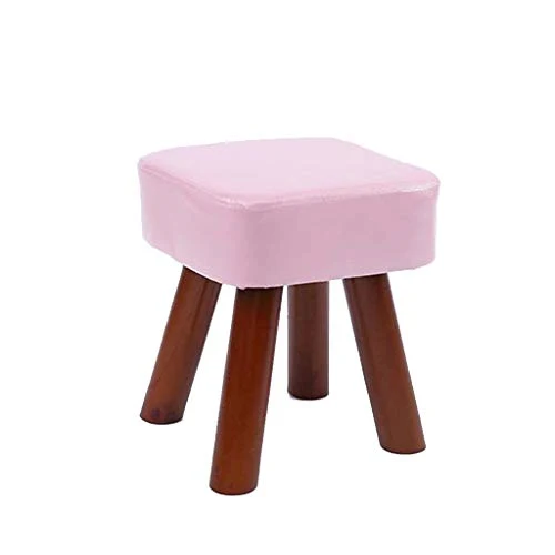 Tuqia Mobili PU Tessuto Sedia, Legno Solido Sgabello Gamba della Sedia Child Seat Tavolino sgabelli Bassi, 28 * 28 * 27 Ce...