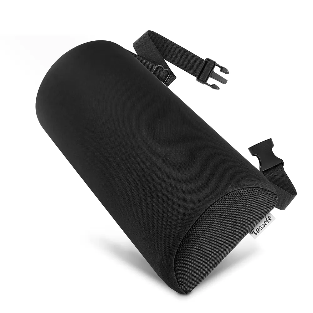 Tusscle Cuscino Lombare per Sedia da Ufficio per Auto, Cuscino di Supporto Lombare Forma di D per un Fastidioso Sollievo D...