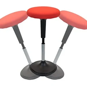 Uncaged ergonomico Sit attivamente, tavolino sgabello 13" Round Seat Red Uncaged Ergonomics