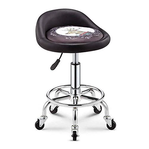 Sgabello Officina con Ruote,Sgabelli con Qualsiasi Modello Similpelle Posto Sedere,Altezza Regolabile 47-59 cm,Capacità di...