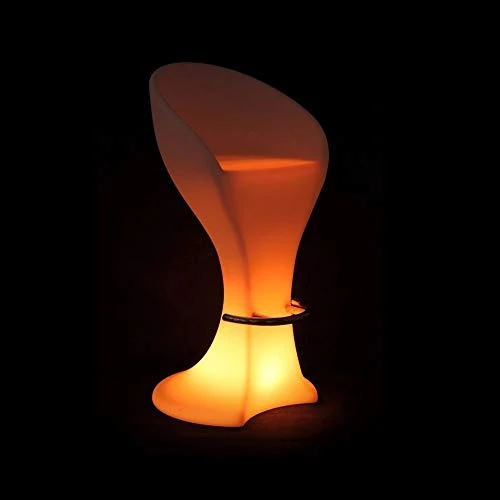 Sgabello da Bar LED Multicolor Rgb Batteria Ricaricabile e Telecomando Ip54 V-TAC