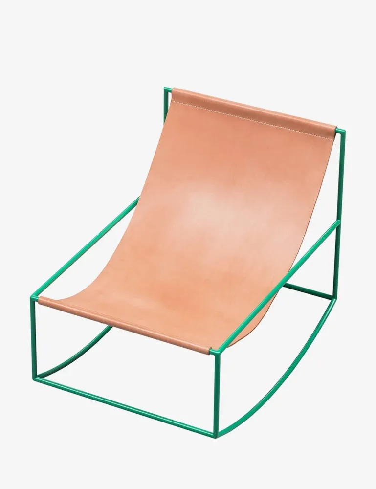 sedia dondolo pelle VALERIE OBJECTS