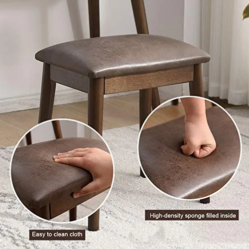 Vanity Benches Sgabello, Sedia per Sgabello da Trucco, Superficie del Sedile Morbida Ispessita, Forte capacità Portante, F...