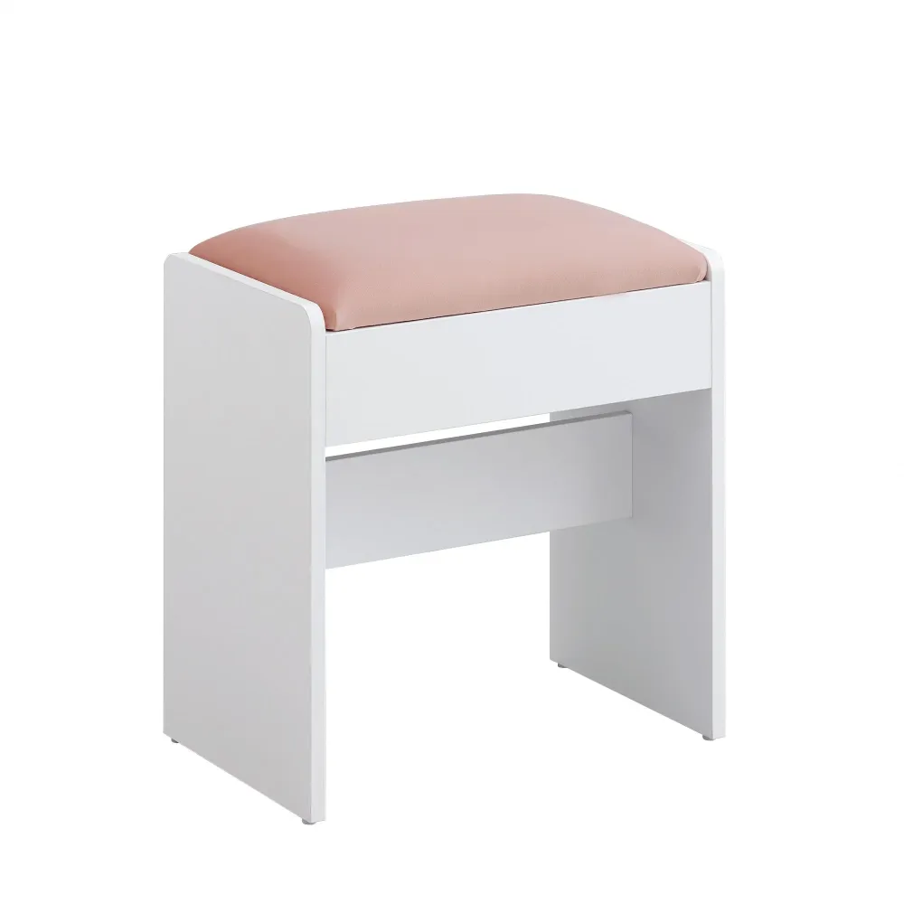 VASAGLE Sgabello Toeletta Trucco, Sgabello Imbottito Postazione Trucco, Velluto, Piedini con Cuscinetti Antiscivolo, Camer...