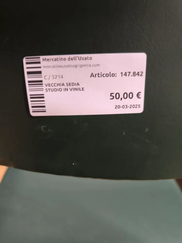 Vecchia Sedia Studio Vinile